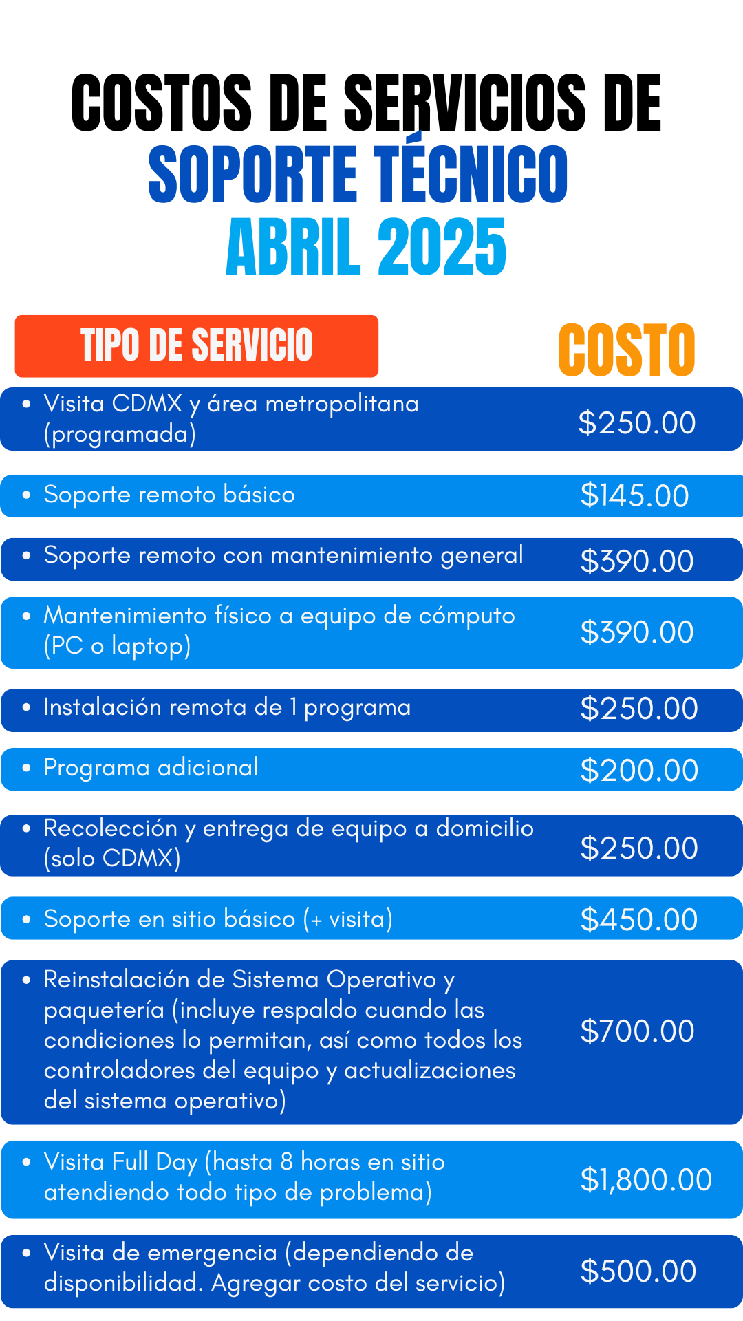 Historia de Instagram Lista de Precios simple gris